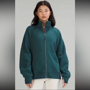 Lululemon Scuba Oversized Funnel-Neck Full Zip – Storm Teal (Size XS/S)